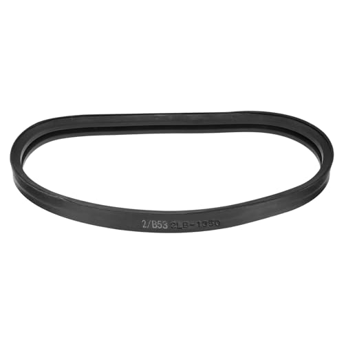 uxcell 1 Pack 2/B53 Classic Wrapped 2 Banded V-Belt, 56" Outside Circumference Wrapped 2 Banded Industrial Rubber V-Belt B Profile V-Belt for Industrial Machinery Equipment, Black - size: 2/B53
