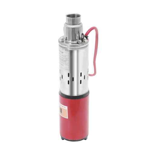 12V DC Submersible Well Pump, 180W Electric Powered Water Pump 396Gal Max Lift 20m/787.4in, Submersible Pump for Farm Irrigation Agricultural Garden Home
