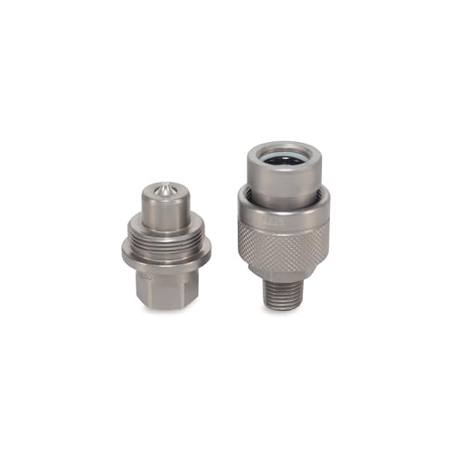 1/4" High-Pressure Hydraulic Quick Connect Coupler Set - 10,000 PSI - 1/4" NPT Thread - size: 1/4" Body