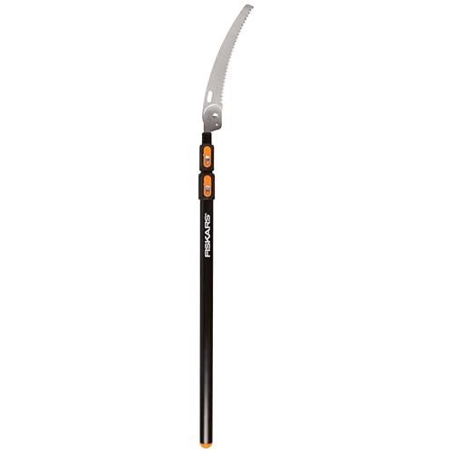 Fiskars 3-8 Ft Extendable Manual Pole Saw with 12" Hand Saw Blade - style: 3-8 ft Standard Saw