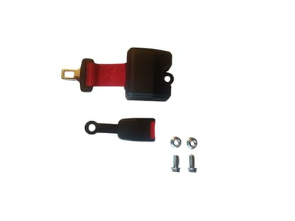 Yakitoko 1Pack Universal Tractor Seat Belts and Suitable for Forklift Mower Buggy Golf Cart Retractable 70inch Red