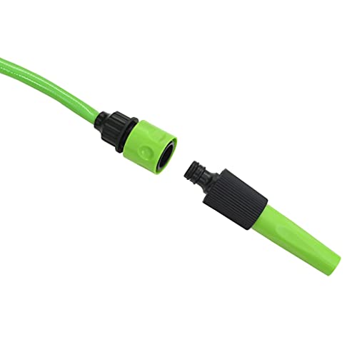 Automatic Retractable Water Hose Reel, 65.6ft Garden Wall Mounted Reel with 1/2 inch PVC Hose, Swiveling 180 Degrees, Spray Nozzle and Connector Set for Lawn Irrigation and Car Cleaning - color: Green