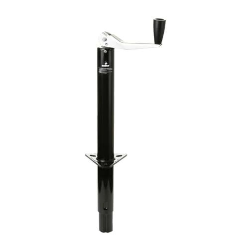 Husky Towing 30774 Trailer Tongue Jack Trailer Jacks, Black - style: Top wind