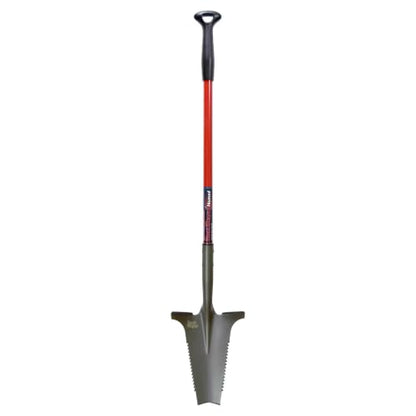 Root Slayer 22311 Nomad Garden Spade, Serrated Edge, Red - color: Red, size: Medium