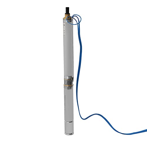 Deep Well Submersible Pump AC 110V 550W Electric Submersible Water Pump, 16 GPM Flow, 295ft Lift, Farm Ranch Irrigation Submersible Bore Hole Deep Well Pump 3420 RPM - color: Ac 110v 550w