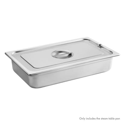 New Star Foodservice Full Size Stainless Steel Steam Table Pan, 20.8 x 12.8 x 4.0 Inches, 18/8 Stainless Steel, 24 Gauge, NSF Certified (Set of 6) - size: Full, style: 4" Deep