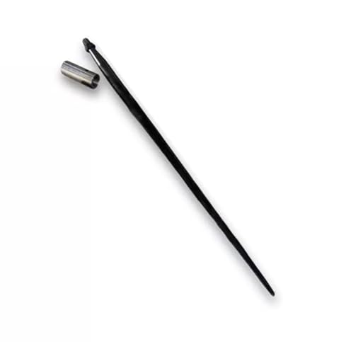 Ag Rite 32 Inch Threaded Conus 2 Bale Spear with Sleeve, Black, M30 Thread - size: 32 Inch