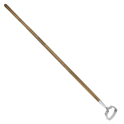 Haliaeetus Hula Hoe, 58'' Stirrup Hoe with Comfortable Wood Long Handle