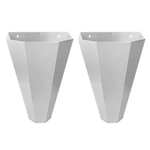 Large Chicken Cone for Turkeys, Broilers, Layers 8-14 lbs Birds, Galvanized Steel Poultry Restraint Cone with Rolled Edges, Easy to Clean and Install - 2 Pack