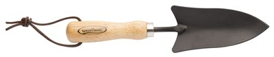 Green Thumb Gt4315 Transplanter W/Wood Handle & Hang Up Hole, Black Powder, 11"