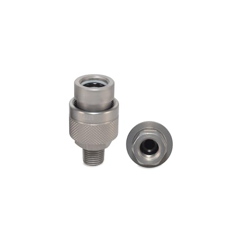 1/4" High-Pressure Hydraulic Quick Connect Coupler Set - 10,000 PSI - 1/4" NPT Thread - size: 1/4" Body
