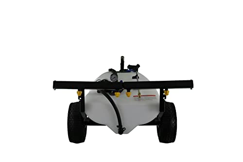 Master Mfg 24-Gallon Deluxe Pull-Behind Trailer Broadcast Sprayer - 7ft Swath, 2.2GPM, 70PSI Max
