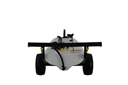 Master Mfg 24-Gallon Deluxe Pull-Behind Trailer Broadcast Sprayer - 7ft Swath, 2.2GPM, 70PSI Max