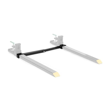 Titan Attachments Medium-Duty Stabilizer Spreader Bar for 4" x 2" Clamp-On Forks, 19.5-36 Adjustable Width, Fork Stabilizer for Tractor Skid Steer Bucket Attachment