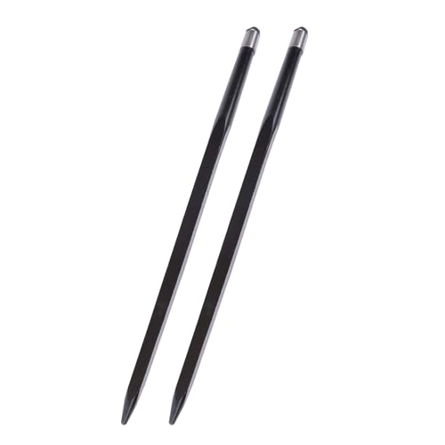 waltyotur 2PC 49" Black Hay Spear 4500lb for Bobcat Skid Steer