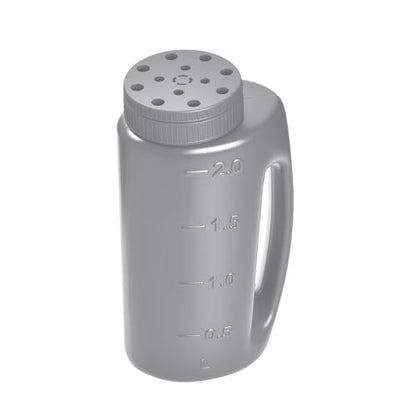 Adjustable Handheld Seed Shaker – Hand Spreader - Capacity Multi-Purpose Spreader for Fertilizer, Grass Seed, Ice Melt & Lawn Care - Grey - color: grey