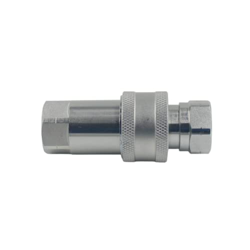 3/4″ NPT ISO 7241-A Hydraulic Quick Connect Couplers Set Tractor Hydraulic Quick Disconnect Coupler Hydraulic Coupling - size: 1Set-ISO7241-A 3/4" NPT