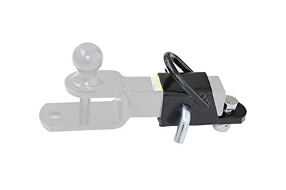 MaxxHaul 50619 Bolt-On ATV, UTV, Trailer Hitch Receiver Adapter for 2" Receiver Tube with Welded D-Ring