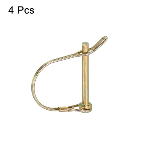 uxcell 4Pcs Shaft Locking Pin w Ear, 1/4" x 2-3/16" Trailer Coupler Pin - size: 1/4" x 2-3/16"