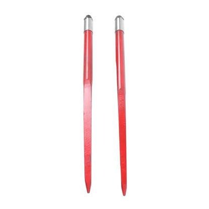 2pcs Hay Bale Spear 43" 3000 lbs Capacity Spike Fork