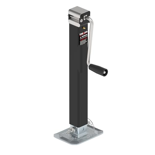 8000LBS Square Trailer Jack, 15" Lift, Heavy Duty Weld On Jack