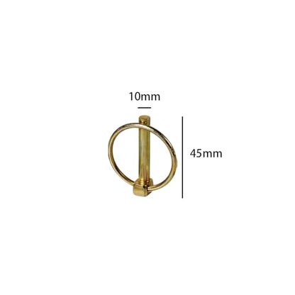 6Pcs 3/8 Inch Heavy Duty Steel Lynch Pin with Ring Lock Pin