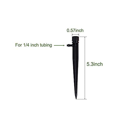 60pcs Drip Irrigation Emitters Irrigation Drippers Adjustbale Drip Emitters