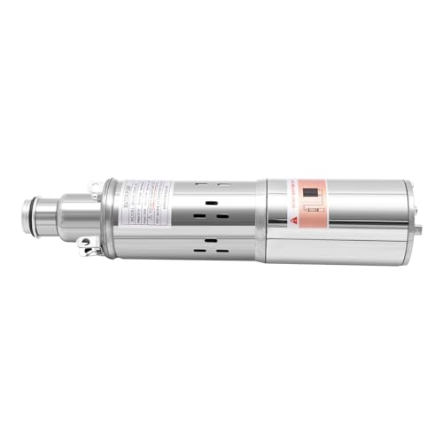 Deep Well Submersible Pump DC 12V 180W Electric Solar Powered Water Pump, 5.3 GPM Flow, 82ft Lift, Farm Ranch Irrigation Submersible Bore Hole Deep Well Pump - color: DC 12v 180w, 5.3 Gpm
