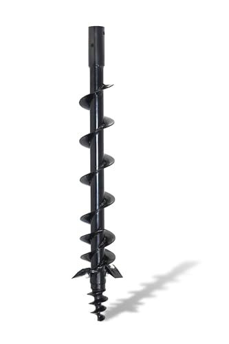 Heavy Duty Post Hole Digger Auger Bit, 6 Inch x 48 Inch, for 3-Point Attachment