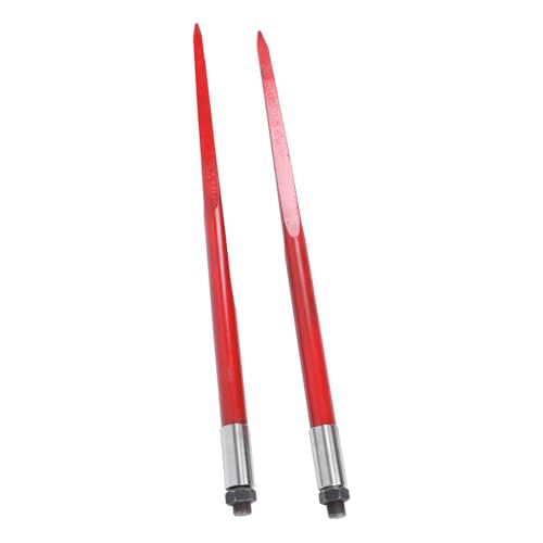 2PCS Hay Bale Forks 43In 3000 lbs Quick-Change Interface