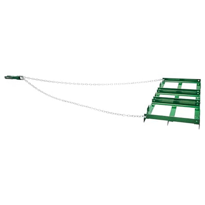 VEVOR Drag Harrow 4 ft Tow Behind Drag Harrow with 72 in Chain, Green - size: 4 FT- Green