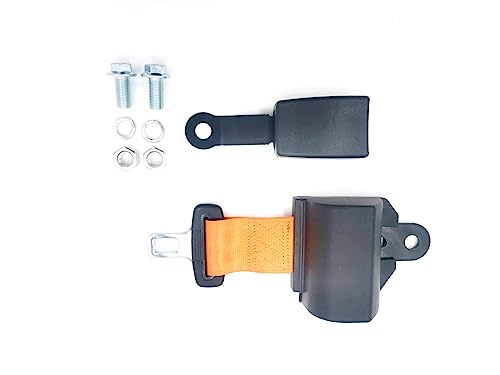 Universal Forklift Seat Belt and Fit Tractor Mower Buggy Retractable New Orange