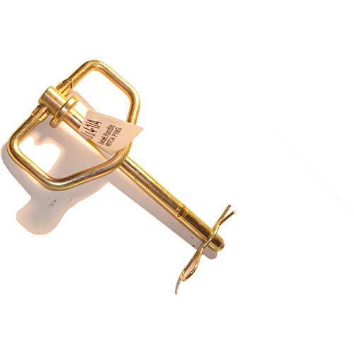 Hard to Find Fastener Swivel Handle Hitch Pin, Heavy Duty Heat Treated Corrosion Resistant Safety Hardware for Securing Tractor Trailers, 3/8 x 4-1/4-Inch - size: 3/8 x 4-1/4-Inch