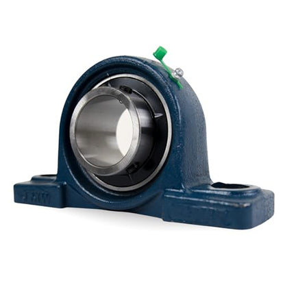Jeremywell UCP208-24 Pillow Block Bearing (2 Pack), 1-1/2 inch Bore, 2 Bolt Flange Mounted, Solid Cast Iron Base, Self-Alignment - size: UCP208-24