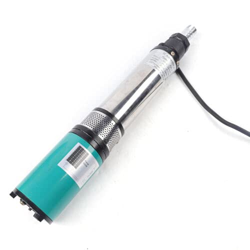 Electric Deep Well Solar Submersible Water Pump DC 24V 320W Farm Ranch Submersible Deep Bore Well Water Pump Pure Copper Motor 5000RPM 22 GPM Large Flow 82ft High Lift (24V 320W) - color: 24v 320w