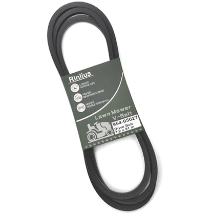 Mower Drive Belt 954-05027A for Craftsman Cub Cadet XT1-GT50 XT1-GT54 XT2-GX54 Troy-Bilt MTD 954-05027B 754-05027A 754-05027B Lawn Mowers(1/2" x 91") - size: 954-05027A