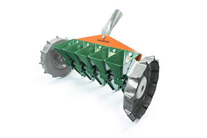 Varomorus Metal Precision Manual Seeder for Vegetables Greens Onion Radish Beets (5-Row) - size: 5-Row