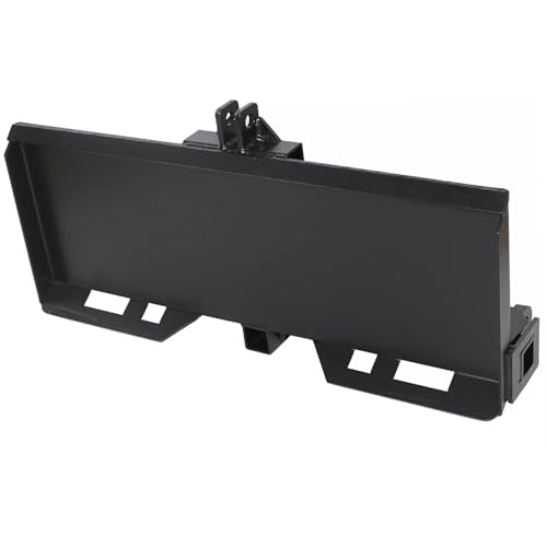 Garvee 3 Point Attachment Adapter, Skid Steer Plate 2 Inch Trailer Hitch Receiver, Adjustable Width Lift Arms From 8" to 43" for Front Loader Case