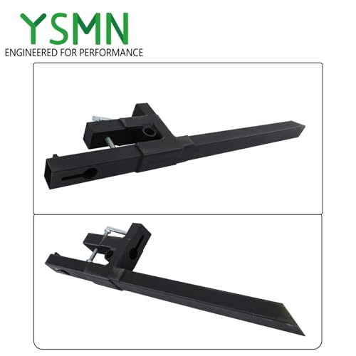43" 2000lbs Clamp on Pallet Forks, Heavy Duty Attach Bucket Fork
