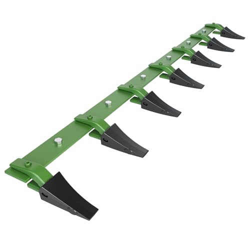 60 Inch Heavy Duty Bucket Tooth Bar, 4560 Lbs Load Capacity for Tractor Loader Skid Steer, Bolt On Replaceable 6 Teeth & Powder Coated for Excavation Digging Landscaping - size: green60"