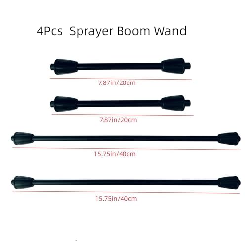 3 Nozzles Sprayer Boom Wand with Brass Fitting, Detachable Wide-Coverage Spray Attachment for Tractor or ATV Spray System