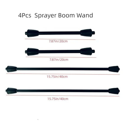 3 Nozzles Sprayer Boom Wand with Brass Fitting, Detachable Wide-Coverage Spray Attachment for Tractor or ATV Spray System