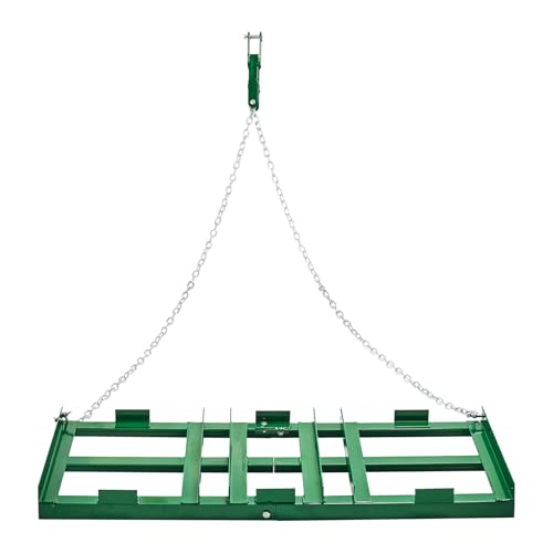 VEVOR Drag Harrow 4 ft Tow Behind Drag Harrow with 72 in Chain, Green - size: 4 FT- Green