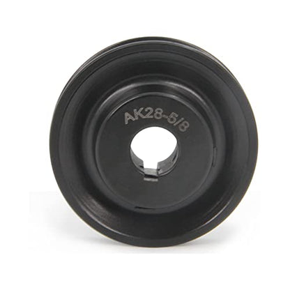 AK28-5/8 Bore Single Groove Web Sheave 2.8" OD 5/8" Bore V Belt Sheave Cast Iron - size: 5/8"Bore-2.8"OD
