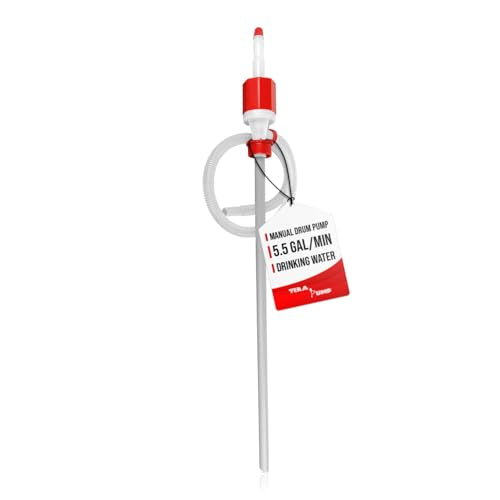 TERA PUMP BPA-Free Extra Heavy Duty Siphon Drum Barrel Pump - style: 3.2 Gal/Min