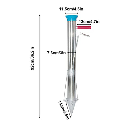 AIWFL Seedling Transplanter Long Handled Bulb Planter Tools Stainless Steel - size: Single Handle