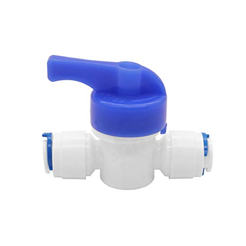Beduan Water Push to Connect Quick Connect Fitting 3/8" Tube OD for RO Water Reverse Osmosis System Water Tube Fitting (Ball Valve + T + L + I Combe, Pack of 16) - size: 3/8“ Tube OD (16PCS)