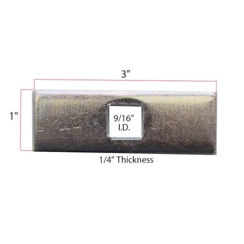 Trailer Hitch Block Plate Spacer Kit - Pack of 6 Spacers (BPK-2518SQ)