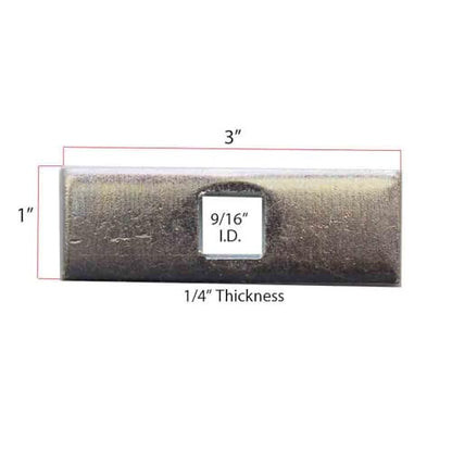 Trailer Hitch Block Plate Spacer Kit - Pack of 6 Spacers (BPK-2518SQ)