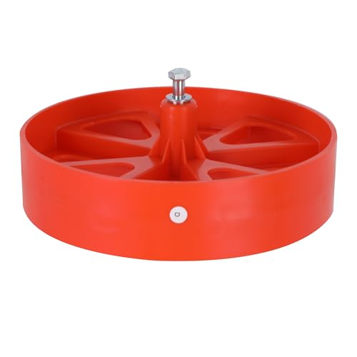 Agri-Fab Push Garden Seeder Planter with 7 Interchangeable Seed Plates, 3 lb Capacity Hopper and Adjustable Row Marker, Orange